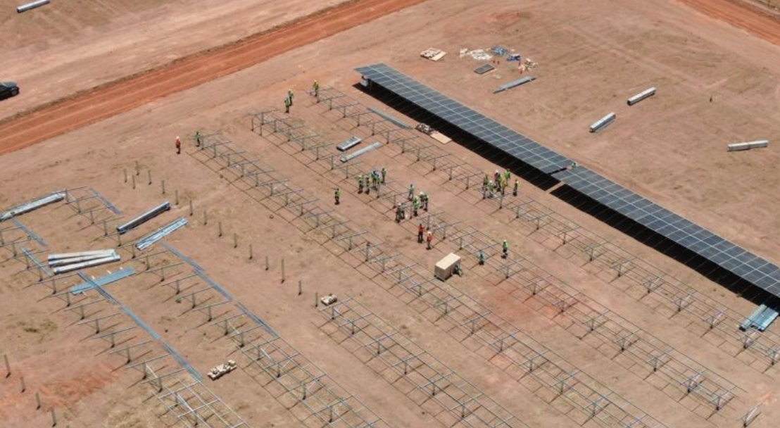 Solar power plant with battery storage in Senegal